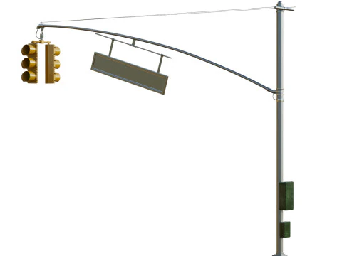 Traffic Light 01 3D Model