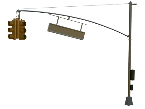 Traffic Light 01 3D Model