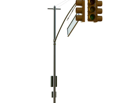 Traffic Light 01 3D Model