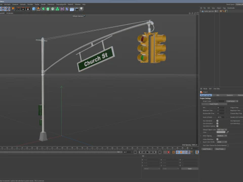 Traffic Light 01 3D Model
