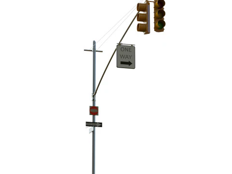 Sem&aacute;foro 02 Modelo 3D