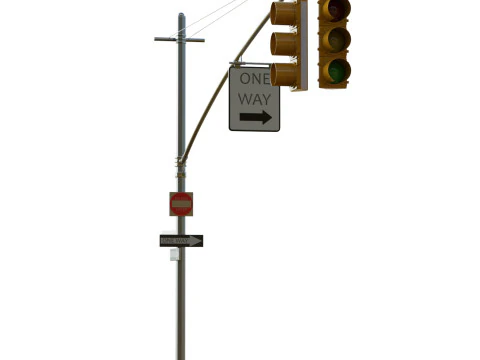 Sem&aacute;foro 02 Modelo 3D
