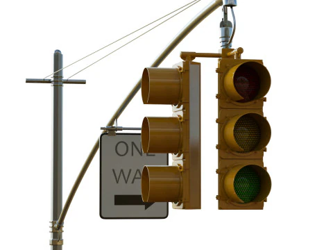 Sem&aacute;foro 02 Modelo 3D