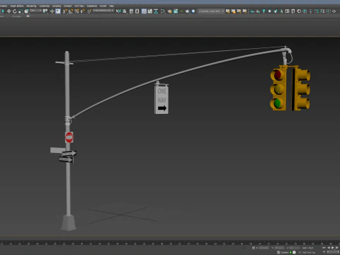 Sem&aacute;foro 02 Modelo 3D