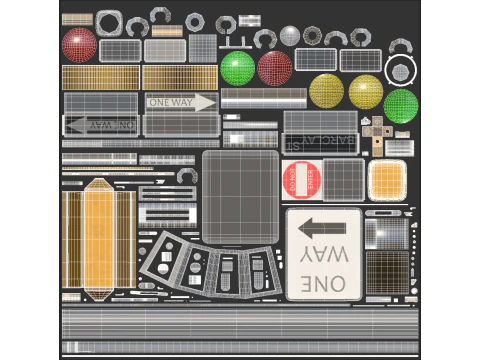 Sem&aacute;foro 02 Modelo 3D