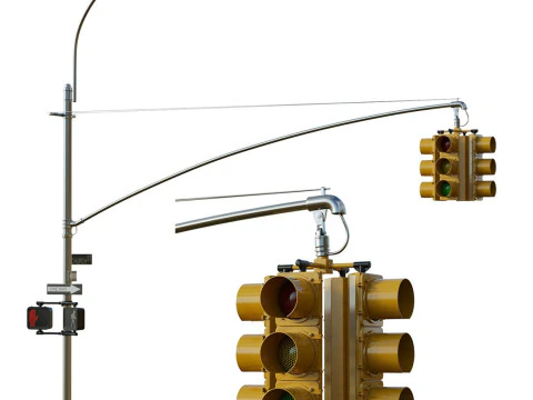 交通灯03 3D 模型