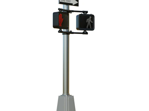 Traffic Light 03 3D Model