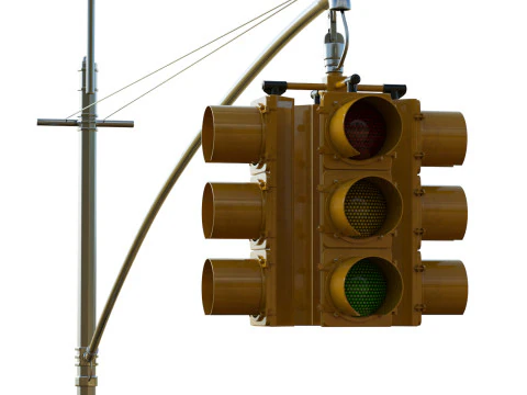 Traffic Light 03 3D Model