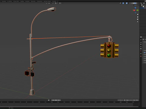 Traffic Light 03 3D Model