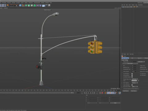 Traffic Light 03 3D Model