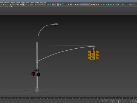 Traffic Light 03 3D Model