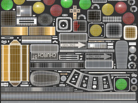 Traffic Light 03 3D Model