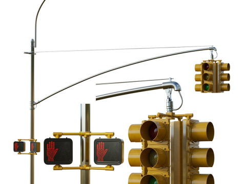 Traffic Light 04 Modelo 3D
