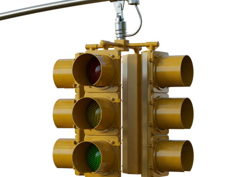 신호등 04 3D 모델