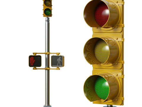 Світлофор 05 3D Модель