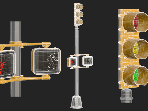 Traffic Light 05 3D Модель
