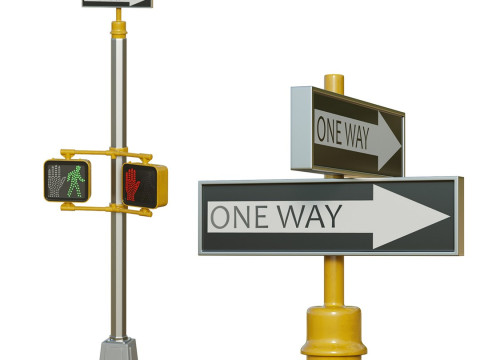 Traffic Sign 01 Modelo 3D