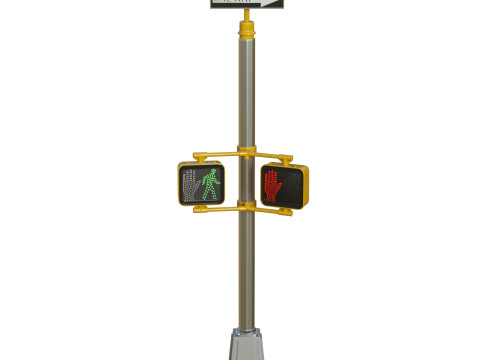 Traffic Sign 01 Model 3D