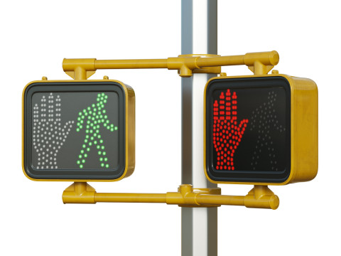 Traffic Sign 01 Model 3D