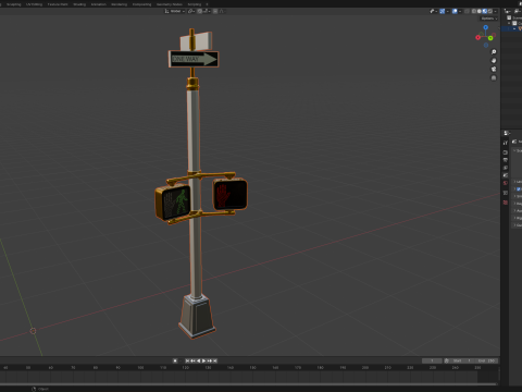 Traffic Sign 01 Model 3D