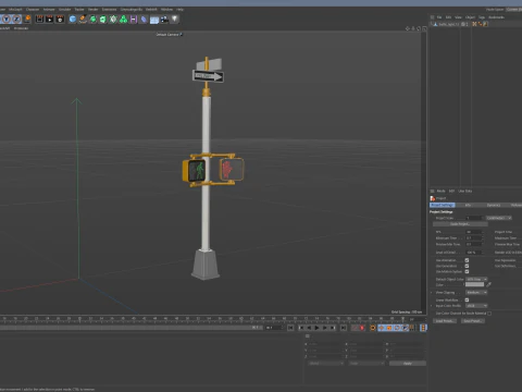 Znak drogowy 01 Model 3D