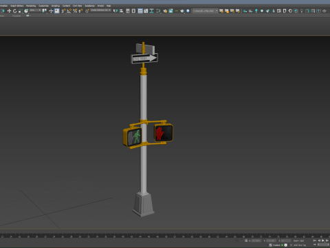 Traffic Sign 01 Model 3D
