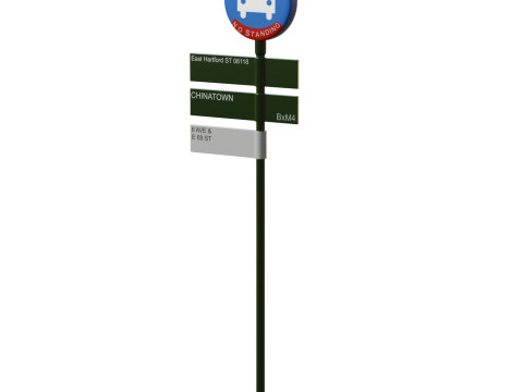 Traffic Sign 03 3D Model