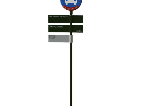 Traffic Sign 03 3D Model