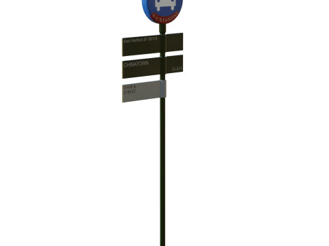 Traffic Sign 03 3D Model