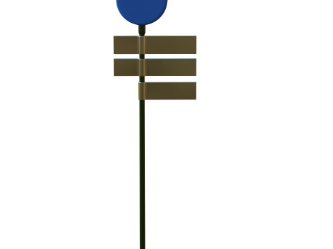 Traffic Sign 03 3D Model