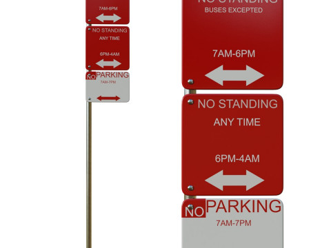 Traffic Sign 04 Modelo 3D