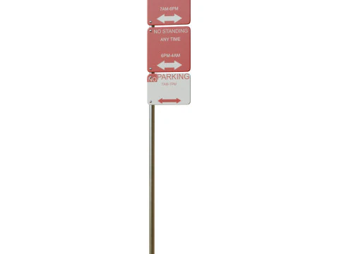 Traffic Sign 04 3D Model