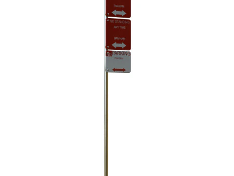 Traffic Sign 04 3D Model