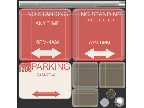 Traffic Sign 04 3D मॉडल