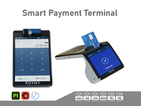 Poynt Smart Payment Terminal 3D मॉडल