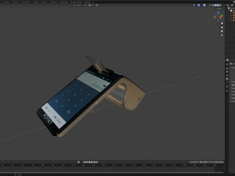 Poynt Smart Payment Terminal 3D Model