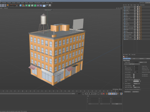 Stylized Apartment Building 3Dモデル