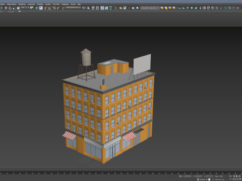 Stylized Apartment Building 3Dモデル