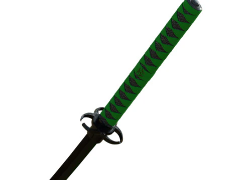 Zombie Slayer Katana 3D Model