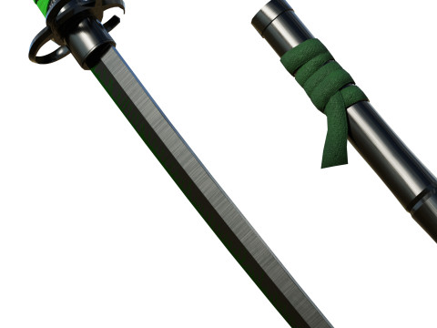 Zombie Slayer Katana 3D Model