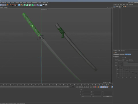 Zombie Slayer Katana 3D Model