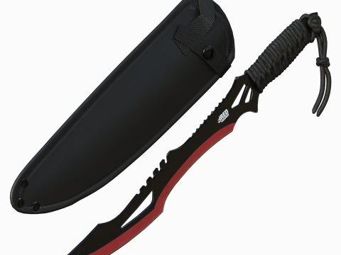 Red Guardian Twin Machete 3D Model