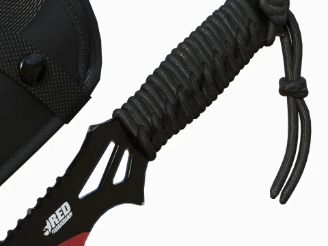 Red Guardian Twin Machete 3D Model