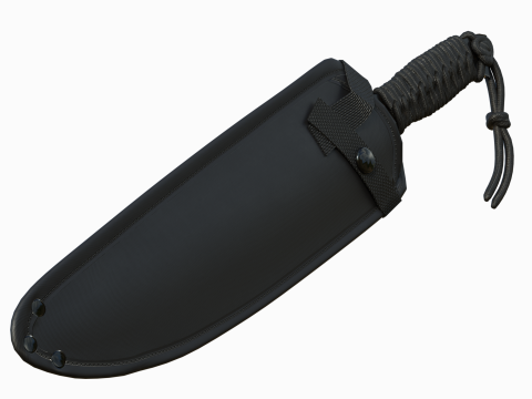 Red Guardian Twin Machete 3D Model