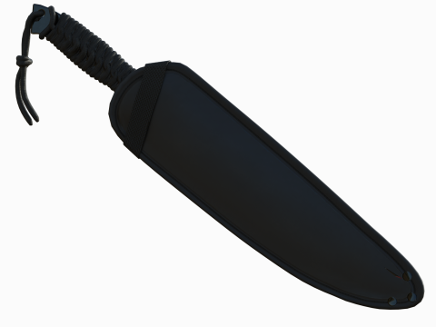Red Guardian Twin Machete 3D Model