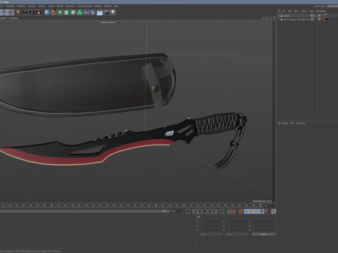 Red Guardian Twin Machete 3D Model