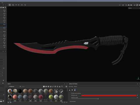 Red Guardian Twin Machete 3D Model