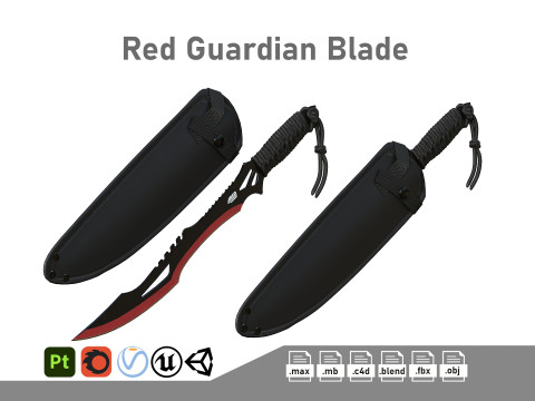 Red Guardian Twin Machete Modello 3D