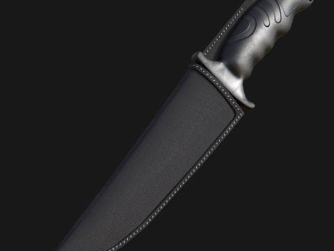 Curved Knife 3D Model