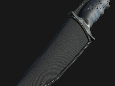 Curved Knife 3D Model